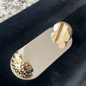 Gold Nickel Plated golf ball ends business card holder with gift box. Brand new